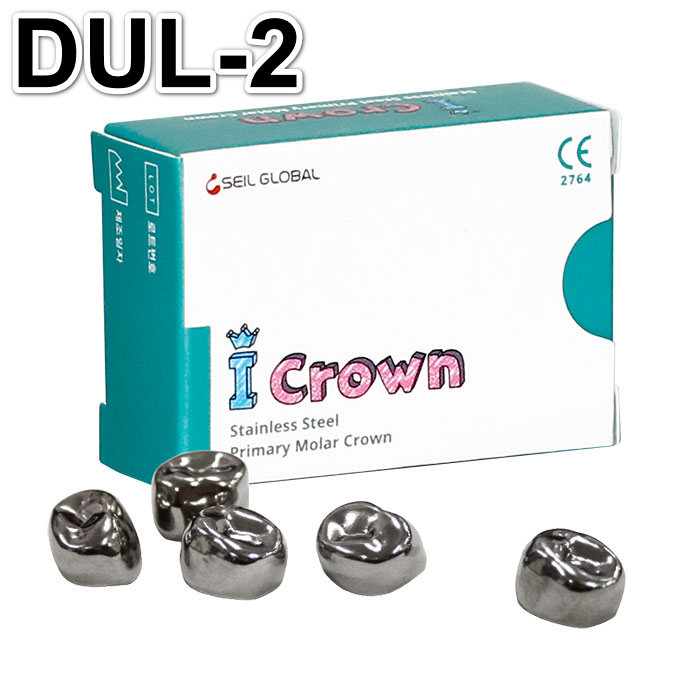 Коронки CROWN Refill DUL-2 из нержавеющей стали детские (5 шт) Seil Global