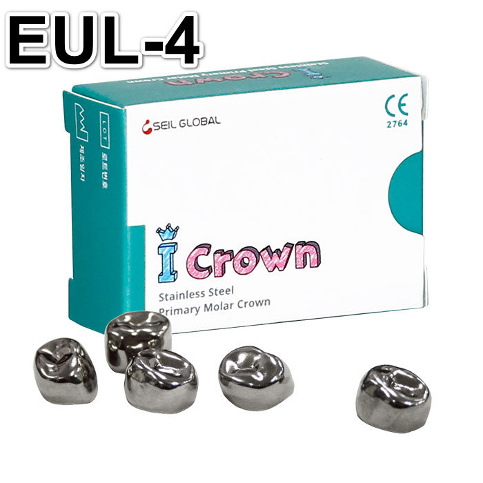 Коронки CROWN Refill EUL-4 из нержавеющей стали детские (5 шт) Seil Global