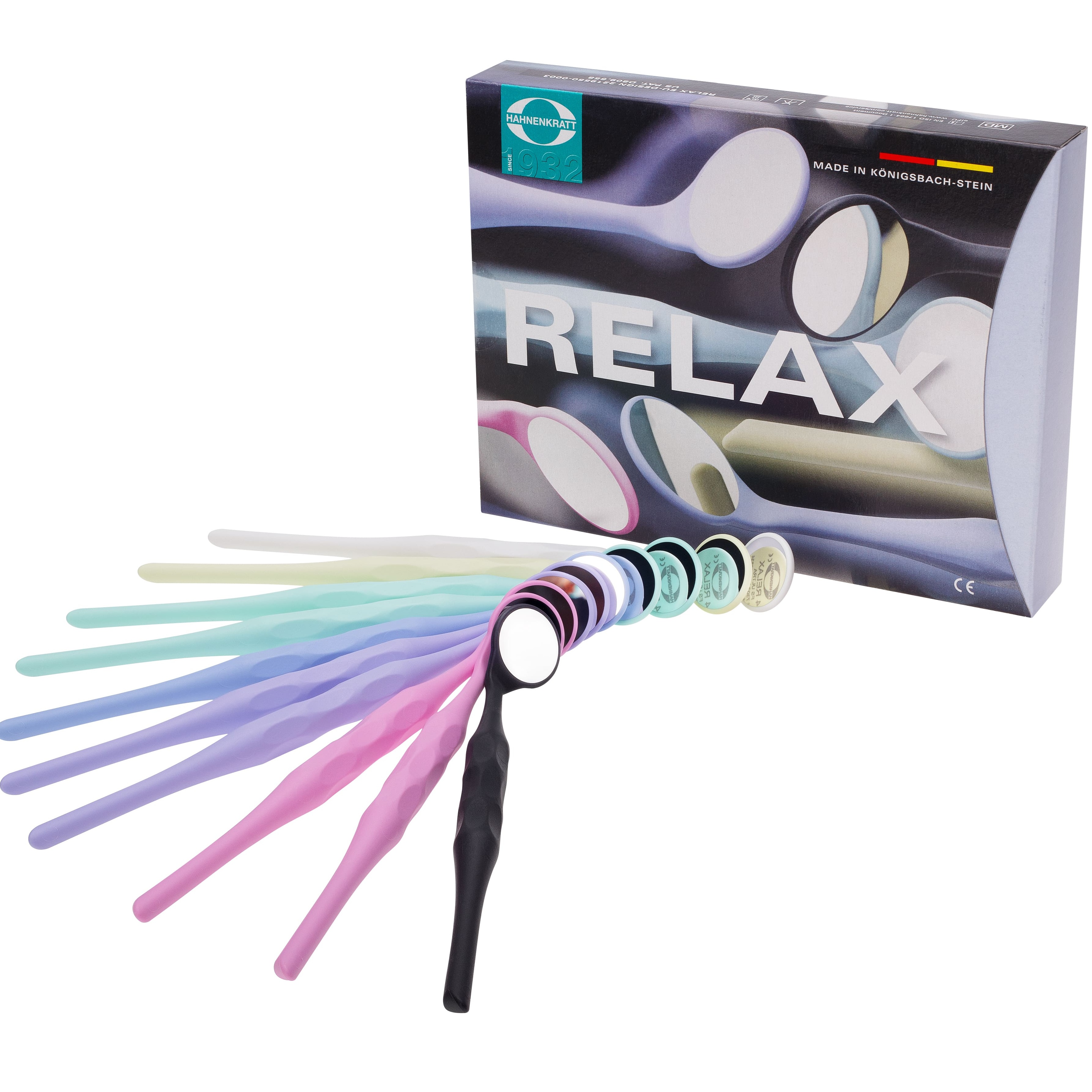 Ультраяркое родиевое зеркало с ручкой  RELAX FS ULTRA 22 мм
