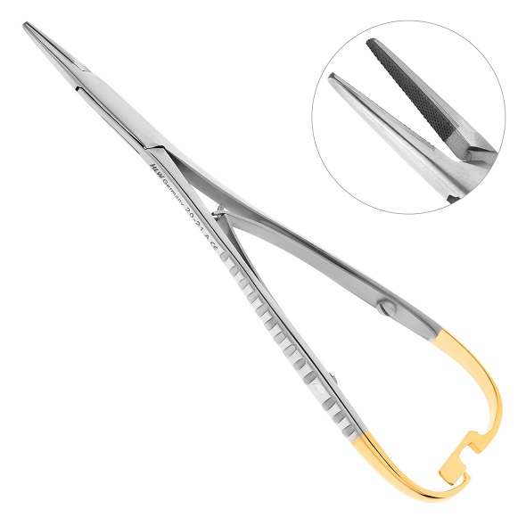Иглодержатель хирургический Mini-Head Lichtenberg TC 20-21A