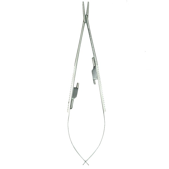 Иглодержатель с фиксатором прямой Castroviejo 121-425-P, 18 см