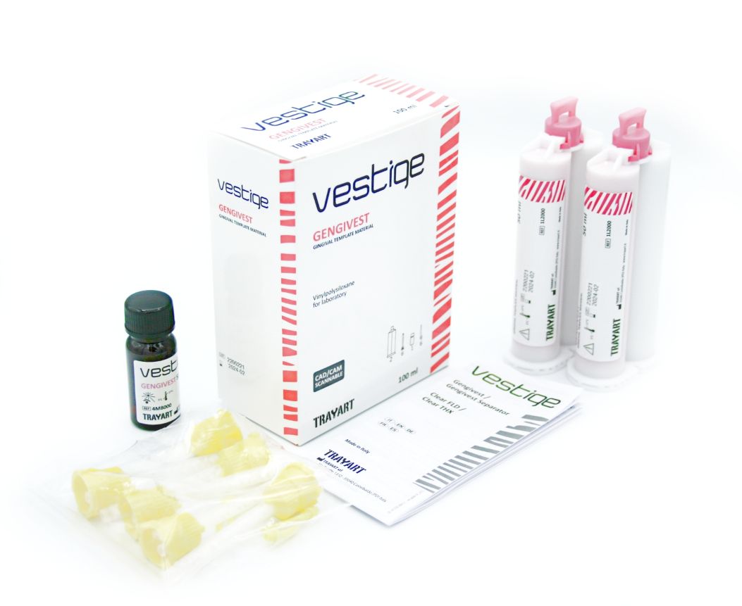 1L2000 Vestige Gengivest  2x50 ml - А-силикон для десневой маски, твердый
