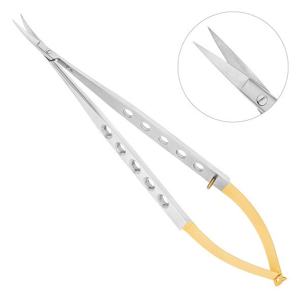 Ножницы-микро изогнутые Micro Schere TC 19-23B