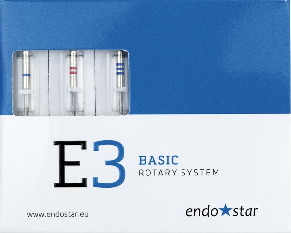Инструменты ротационные E3 Basic Rotary System Endostar, ассорти 3 шт.