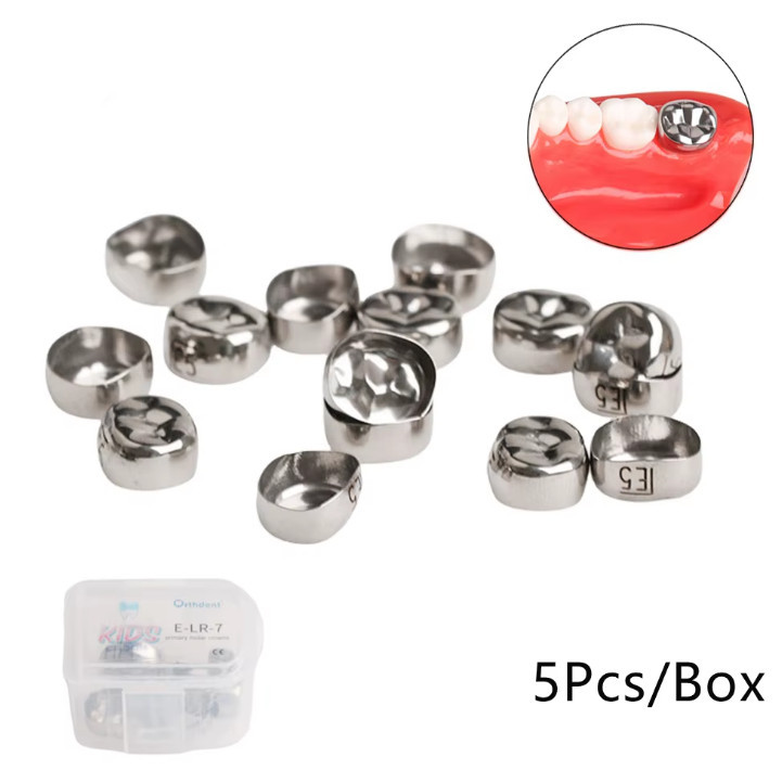Коронки Kids CROWN EUR-2 из нержавеющей стали детские (5 шт) 