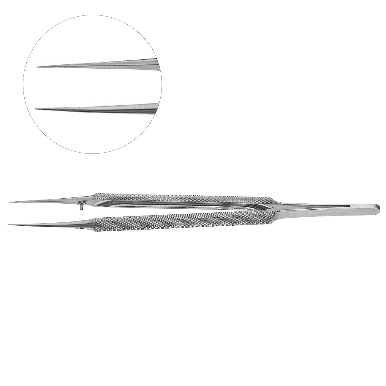 Пинцет стоматологический MS-150 L прямой, 32203