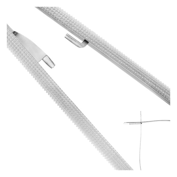 Иглодержатель хирургический прямой Castroviejo-Gomel TC 20-30