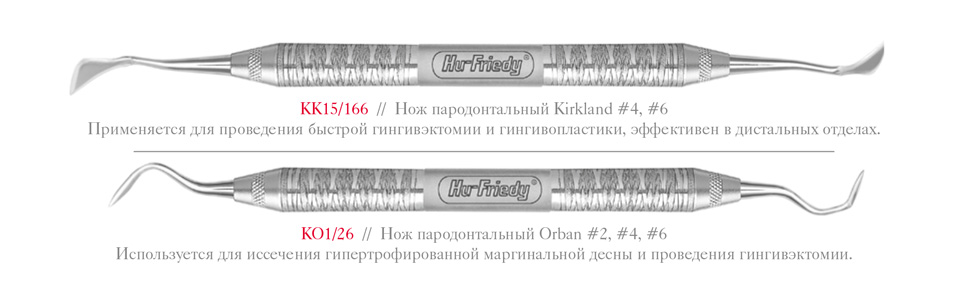 KK15/166 Нож пародонтальный Kirkland