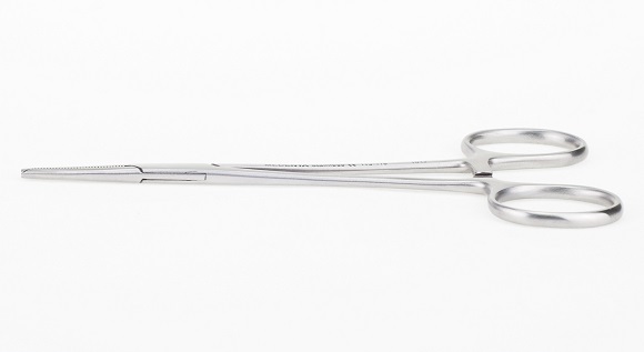 Зажим кровоостанавливающий прямой Micro halstead 113-116-P