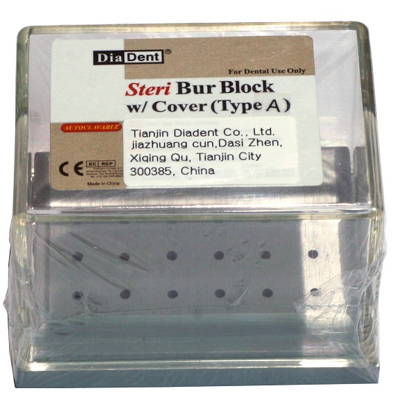 Подставка для боров с крышкой Type А - Steri Bur Block w/Cower