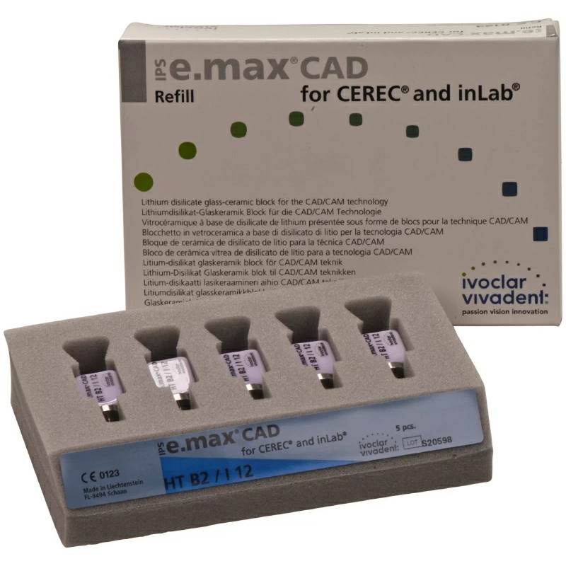 Блоки IPS e.max CAD for CEREC/inLab HT i12 5 шт