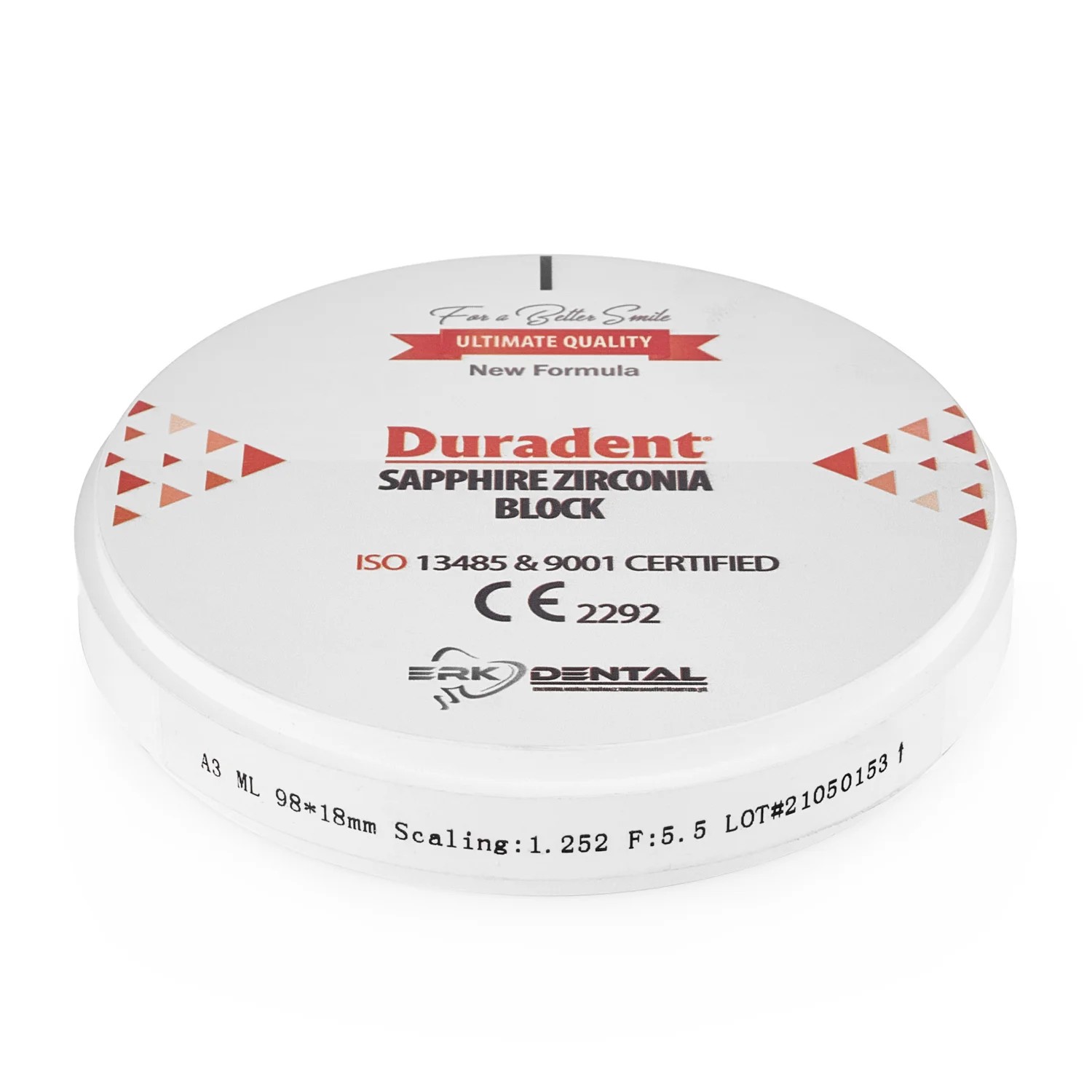 Циркониевые блоки Duradent Sapphire Zircona ML