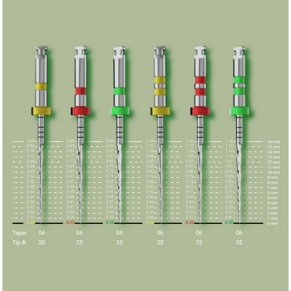 Файлы с памятью формы E-FLEX EDGE L25 мм Eighteeth