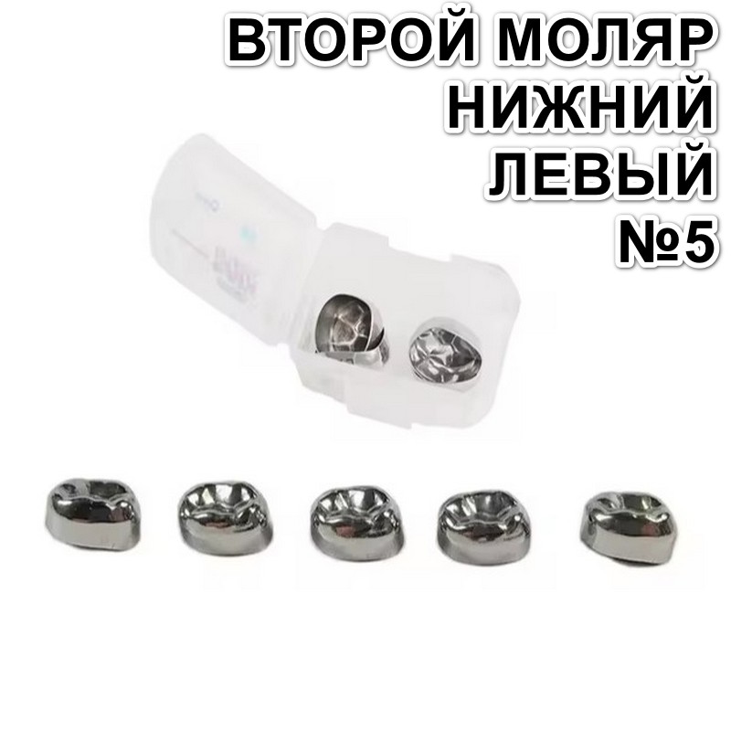 Коронки Kids CROWN ELL-5 из нержавеющей стали детские (5 шт) 