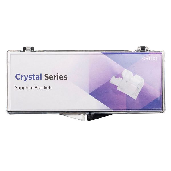 Брекет Crystal сапфировый .018 MBT, ORJ (1 шт)