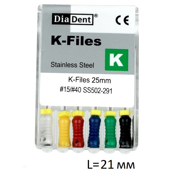 К-Файлы - K-File L21 мм, DiaDent