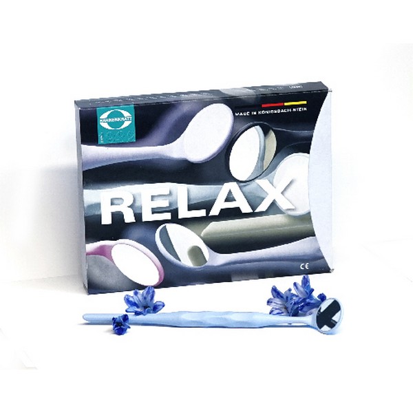 Родиевое зеркало с ручкой RELAX FS №4, 22 мм