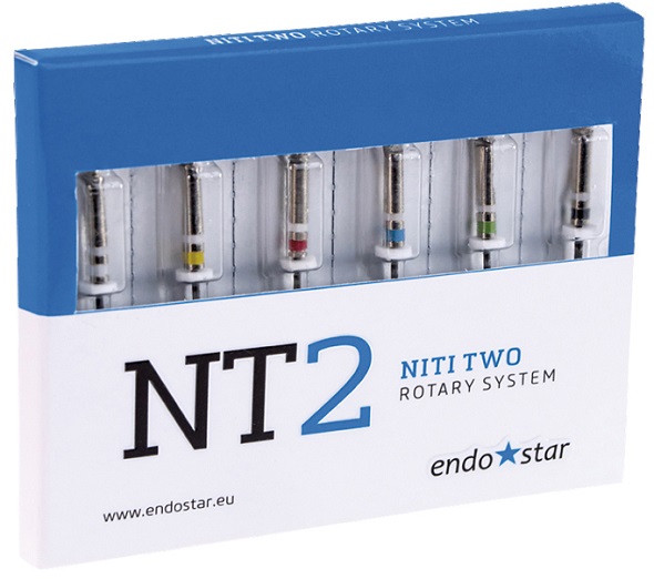 Инструменты ротационные NT2 NiTi Two Rotary System L25 мм, Endostar, 6 шт.