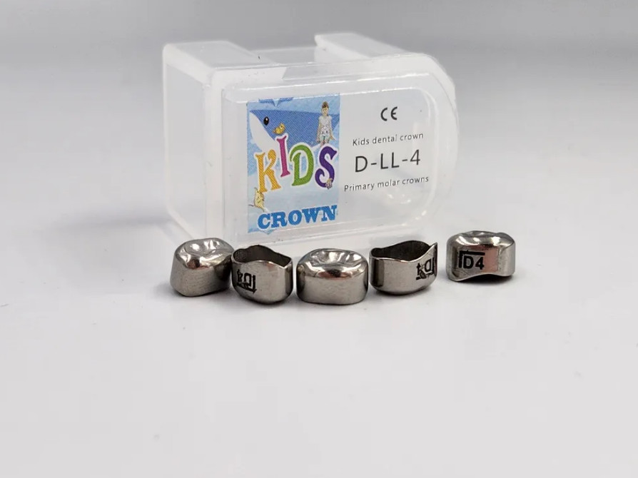 Коронки Kids CROWN DLL-4 из нержавеющей стали детские (5 шт) 