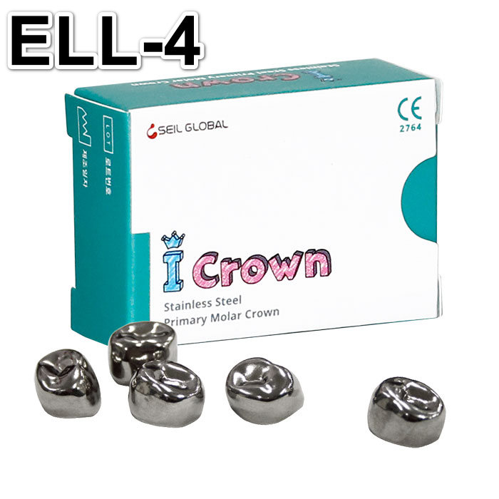 Коронки CROWN Refill ELL-4 из нержавеющей стали детские (5 шт) Seil Global