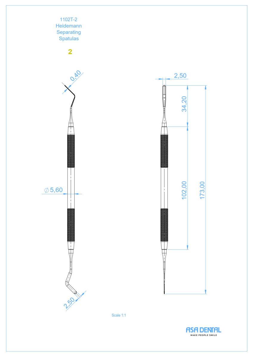 Гладилка N2 двусторонняя 1102T-2