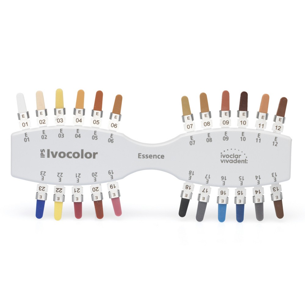 Расцветка IPS e.max Ceram Essence Shade Guide.