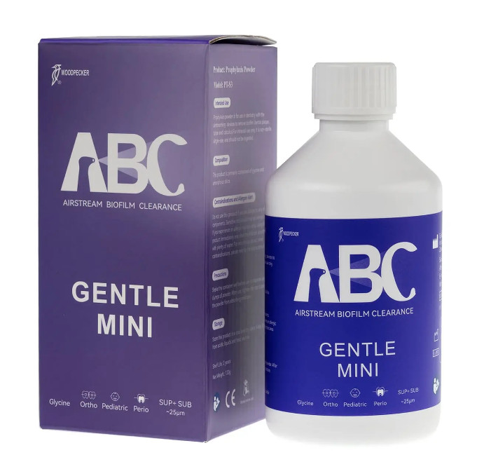 Порошок профилактический для профессиональной гигиены PT-S3 Gentle Mini на основе глицина, 25 мк (120 г)