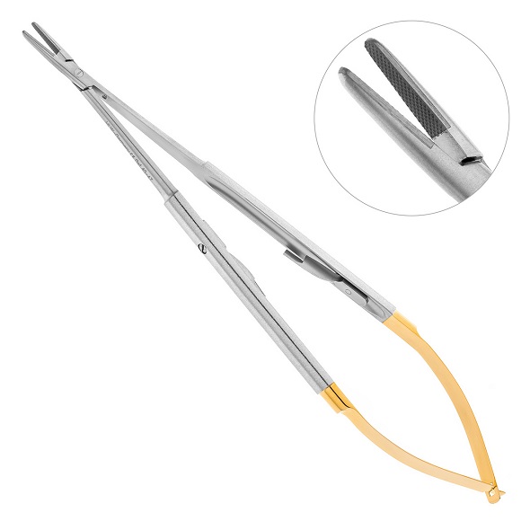 Иглодержатель хирургический прямой Micro-Nadelhalter TC 40-47