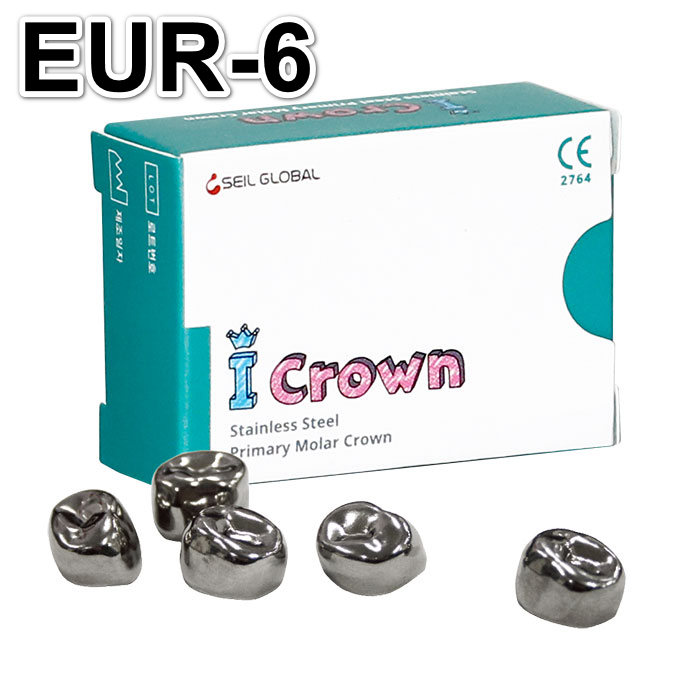 Коронки CROWN Refill EUR-6 из нержавеющей стали детские (5 шт) Seil Global