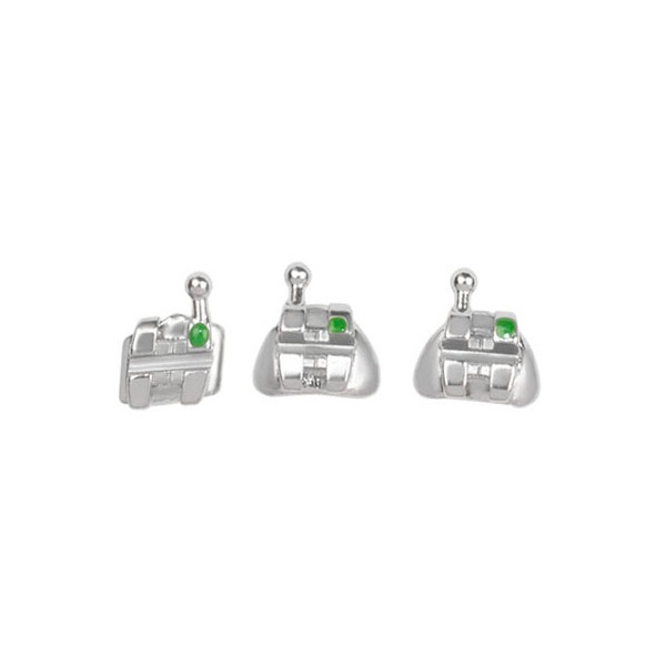 Набор брекетов Diamond металлический .018 MBT с крючком, ORJ (20 шт)