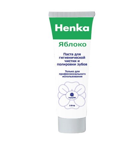 Паста Henka вкус яблока без фтора