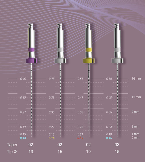 Файлы сверхгибкие E-FLEX PATH L21 мм Eighteeth